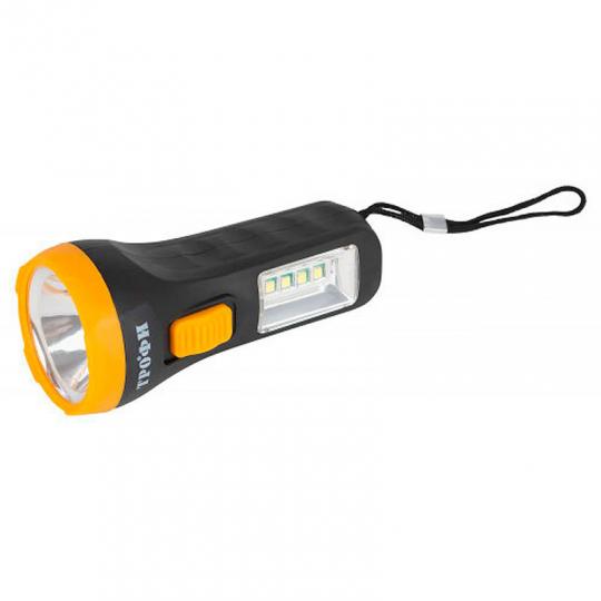 Фонарь ТРОФИ UB-101 1Вт, 1SMD+4LED, 1*АА