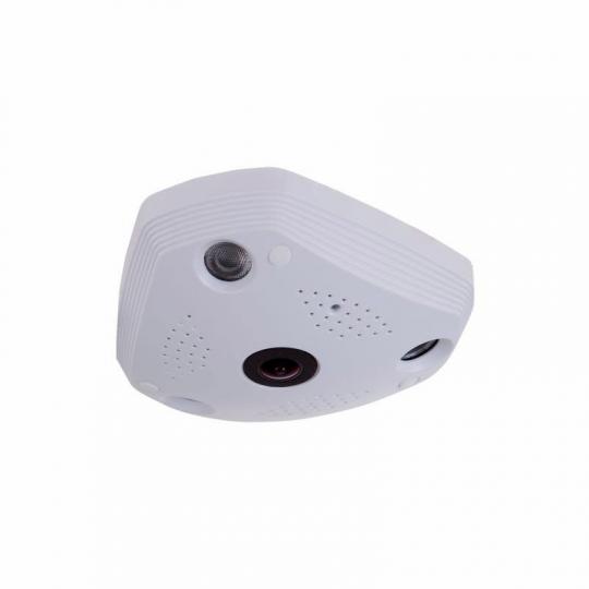 Видеокамера панорамная AHD 3Мп с ИК до 30м, объектив Fish Eye 1.29мм