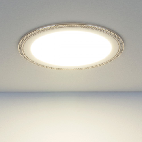 Светильник Электростандарт с/д Down Light DLR006 12W 4200K PS/N перлам. серебро/никель