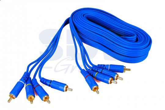 Шнур REXANT (Cabletech) 4АЗ-4АЗ 5м FD-5014 Gold