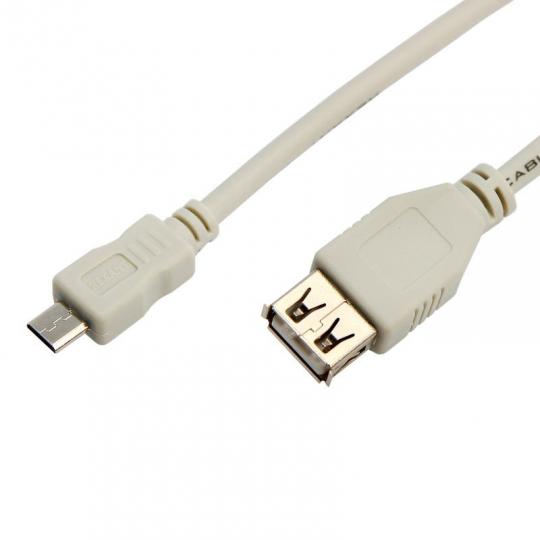 Шнур REXANT Micro USB-А -USB-A 0.2m