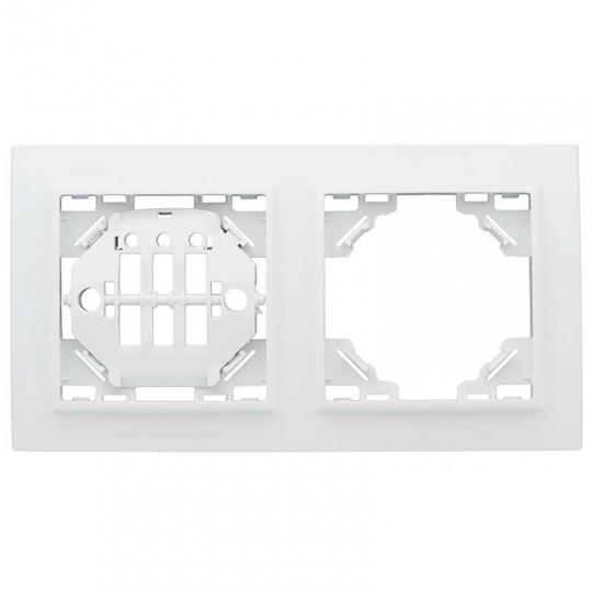 Рамка Минск 2Р белая гориз. ERM-G-302-10 ЭКФ Basic