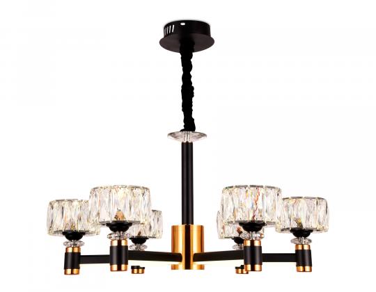 Подвесная с/д люстра Ambrella TR4516/6 BK/GD  120W D730*370