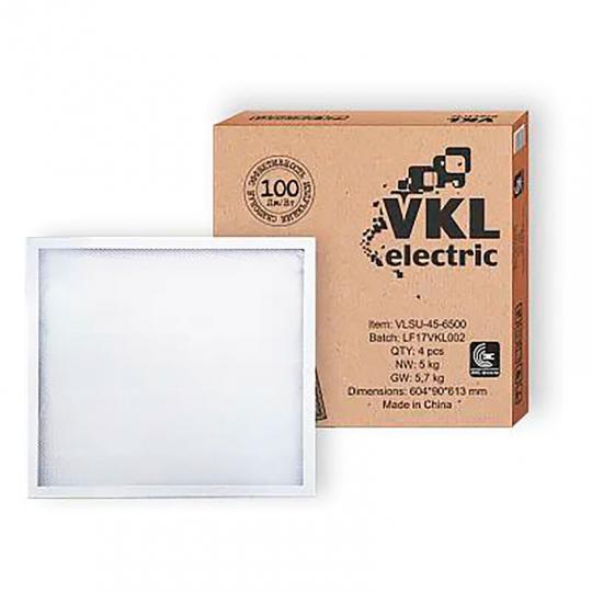 Светильник VKL electric светодиодный 45W/6500К 4500Лм 595*595 (аналог 4*18) VLSU