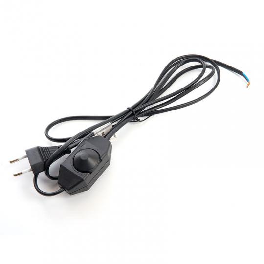 Шнур с диммером 1,5м+0,5м 230V черный DM103-200W