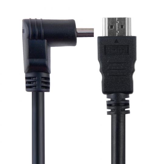 Кабель HDMI-HDMI угловой 1,8м черный Belsis