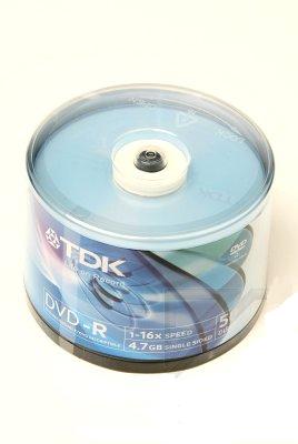 Диск TDK DVD-R 4,7Gb 16х СВ/50