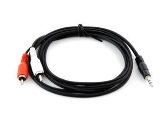 Аудио кабель Jack 3,5мм-2*RCA, 1.5м, стерео-аудио, Belsis