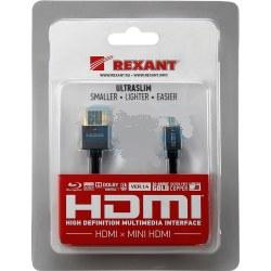Шнур REXANT HDMI-miniHDMI - 1,5м Gold