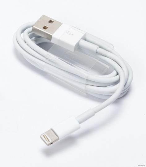 Шнур USB для iPhone 5,6,7, белый 0,9м