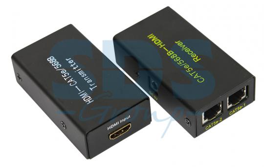 Удлинитель HDMI-(CAT 5e/CAT 6)-HDMI (передатчик +приемник) REXANT 17-6906