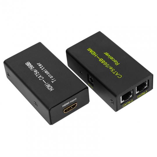 Удлинитель HDMI-(CAT 5e/CAT 6)-HDMI (передатчик +приемник) REXANT 17-6906