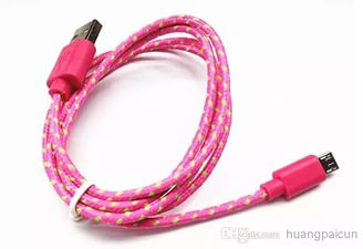 Шнур USB-micro USB (тряпич.)