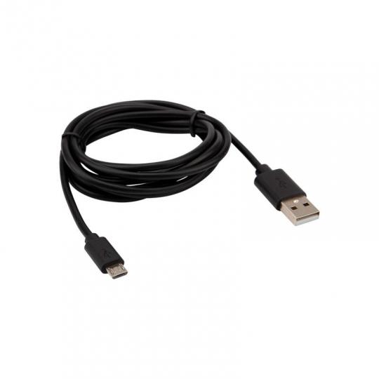 Шнур micro USB (male) - USB-A (male) 1.8M черный REXANT 18-1164-2