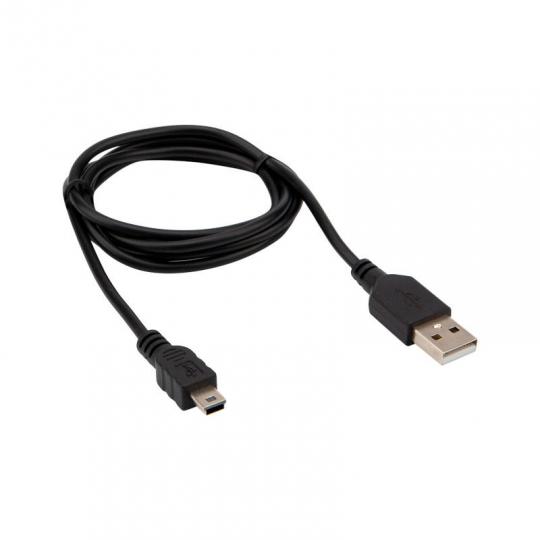 USB кабель mini USB длиный штекер 1М черный 18-4402