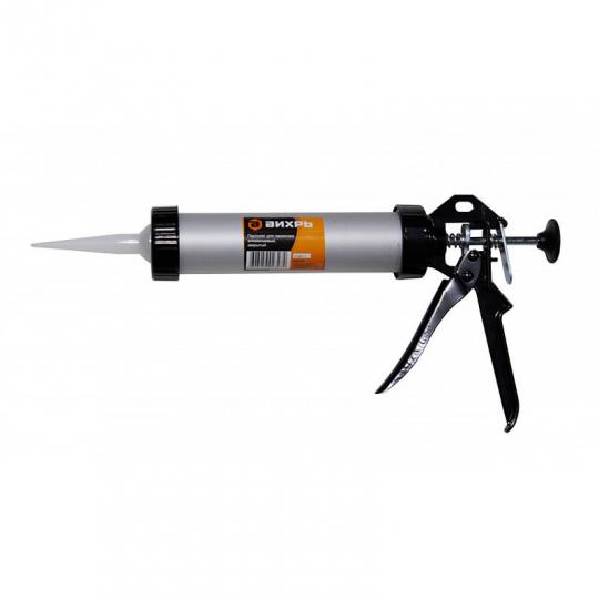 Пистолет для герметика закрытый алюм. Вихрь