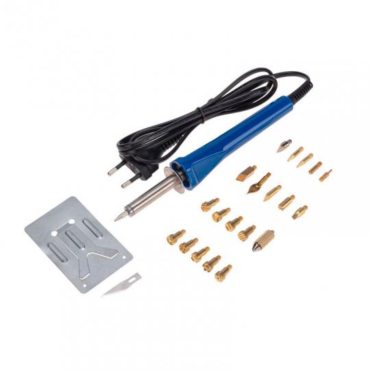 Набор для выжигания 220v/30w (19насадок) 12-0183-1