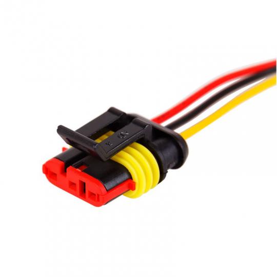 Автомобильный разъем гнездо DJ7031-1.5-21 с проводом 20см (3-х контактны