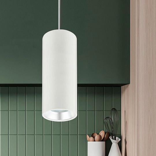 Светильник ЭРА PL12 GX53 WH/SL 96*200 подвес. белый/серебро