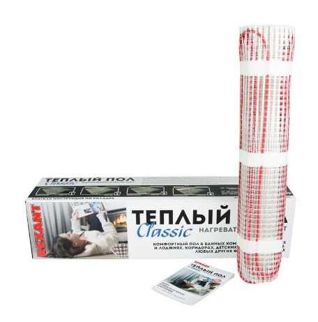 Теплый пол Rexant Classic RNX 5,0-750W-5кв.м.(0.5*10.0) 2-х жильный с экраном