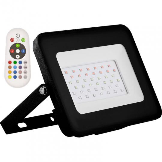 Прожектор с/д 20W, 220В, RGB, черный, LL-611 FERON
