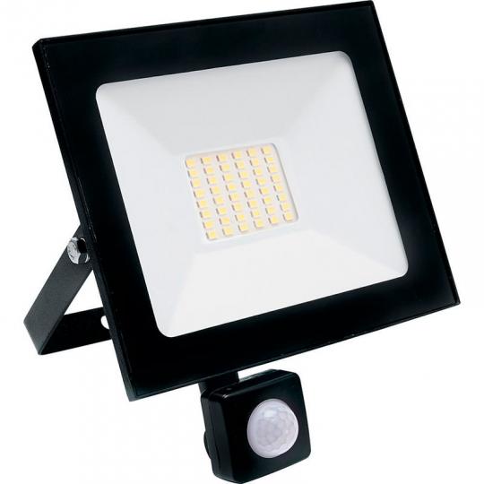 Прожектор 50W с/д c ДД SAFFIT 6400K IP65 220V/50Hz черный SFL80-50