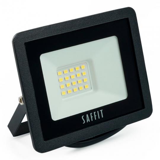 Прожектор 20W с/д SAFFIT 6400K IP65 220V/50Hz черный в компакт. корпусе SFL90-20