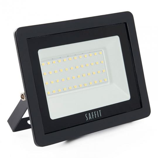 Прожектор 50W с/д SAFFIT 6400K IP65 220V/50Hz черный в компакт. корпусе SFL90-50