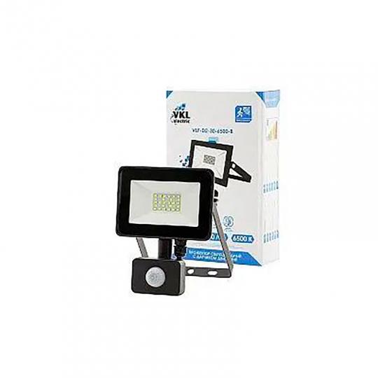 Прожектор 30W 6500K 220В светодиодный с датчиком движ. VKL ELECTRIK vlf-d2-30-6500