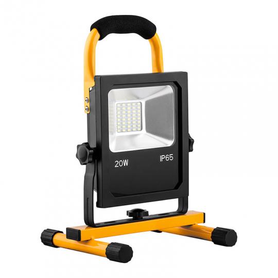 Прожектор 20W 6400К 220в IP65 аккум.,переносной, ЗУ LL-912 FERON