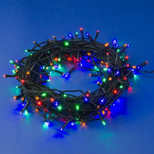 Гирлянда Uniel, свет мульти, нить, с контр., 200LED, 20м. 