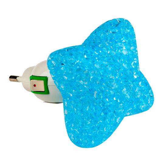 Ночник Uniel Звездочка DTL-309 1LED 0,1W цвет синий