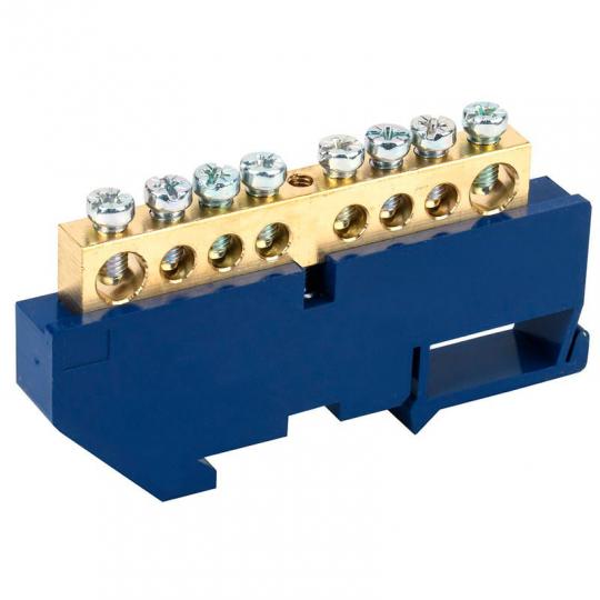 Ноль-планка 8*12 8/1 с/изол.на дин-рейку REXANT