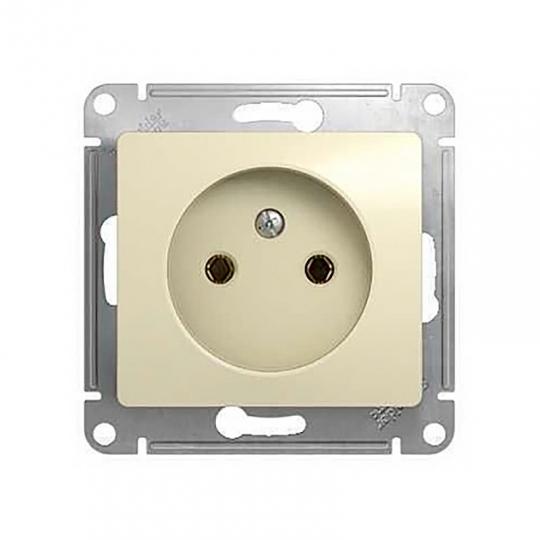 Розетка GLOSSA  1Р СП б/з, бежевый  Schneider Electric