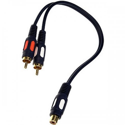 Шнур LUXMANN 2 RCA шт - 1 RCA гн 0.3m 425-051-1