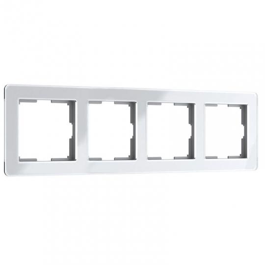 Рамка Acrylic 4Р белый WERKEL