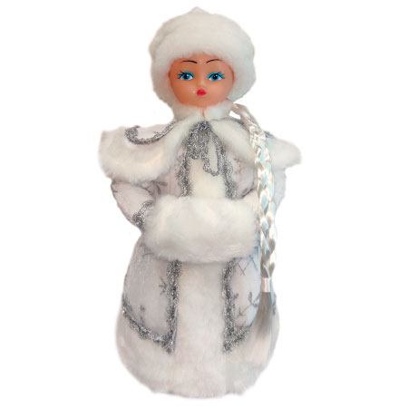 Игрушка-кукла Снегурочка БЕЛАЯ 35 см