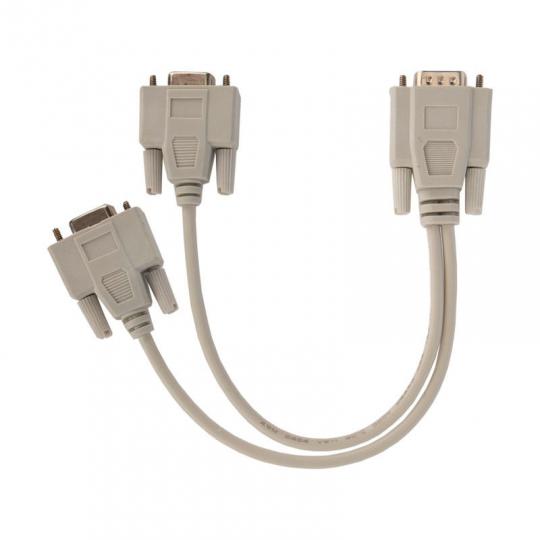 Переходник VGA-2гн. VGA(провод) серый REXANT