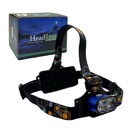 Фонарь налобный аккум K-28-T6 2LED+2аккум+шнур TYPE-C
